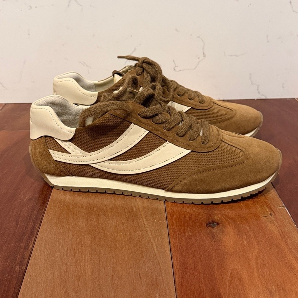 Brown Suede Vince Oasis Runner Sneakers US 10 Eur 41